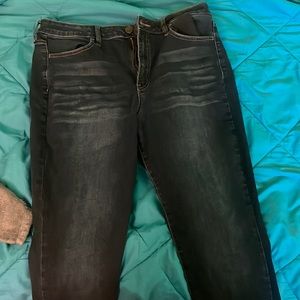 kids dark blue jegging jeans